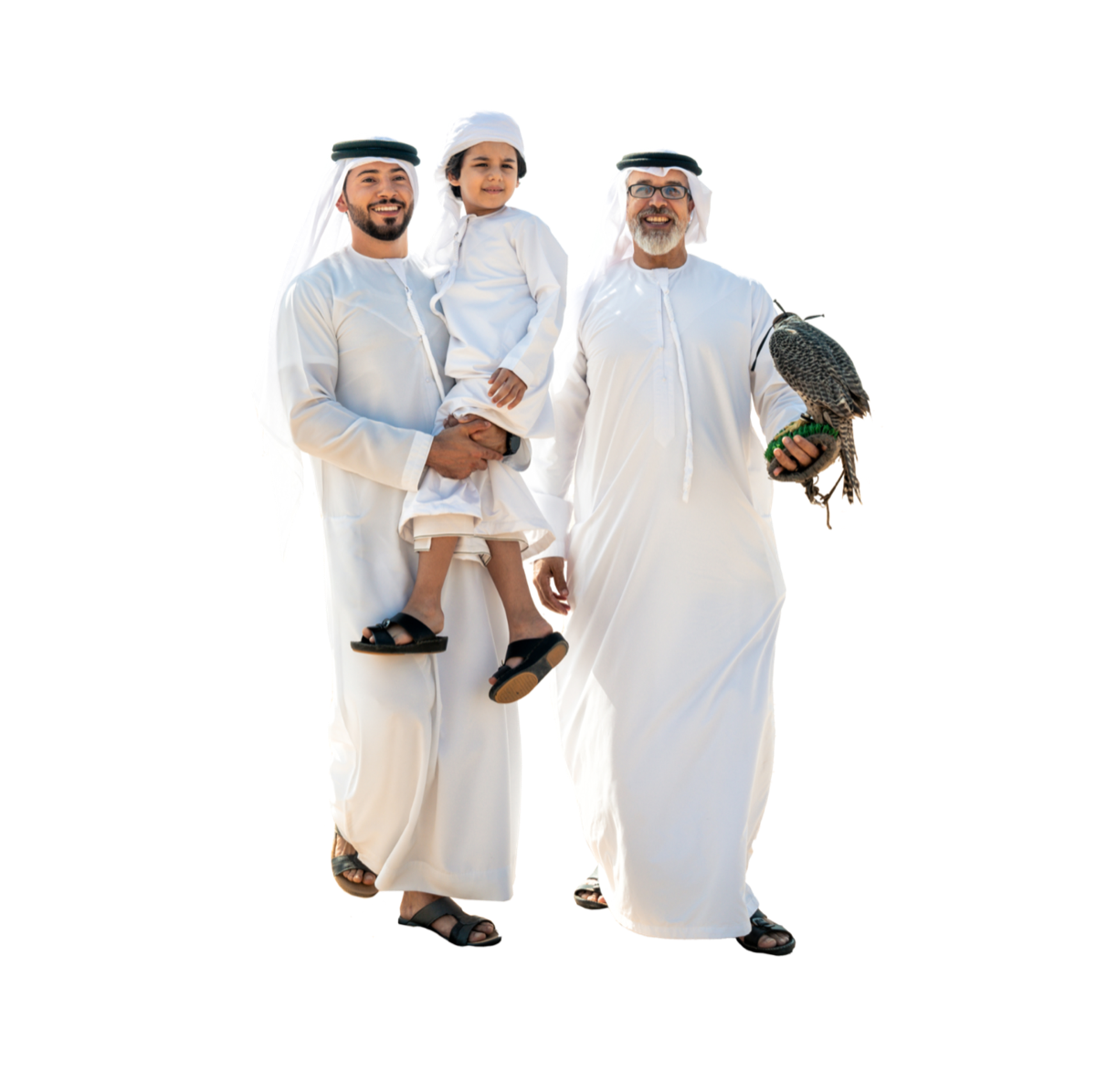 An Emirati family protected by Abu Dhabi Insurance Brokers